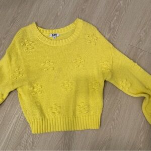 Yellow 525 America Cropped Knit Sweater